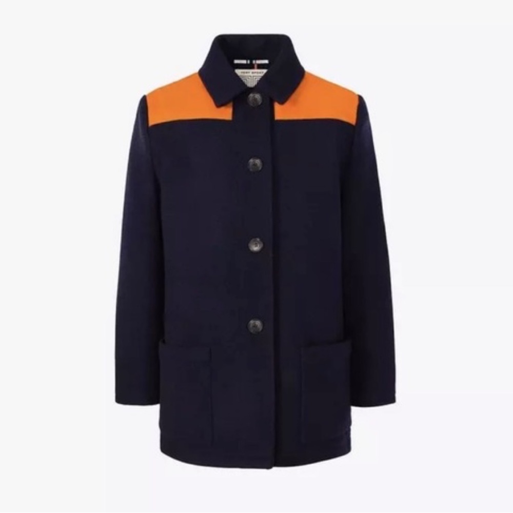 Tory Sport Navy and Orange Field Jacket